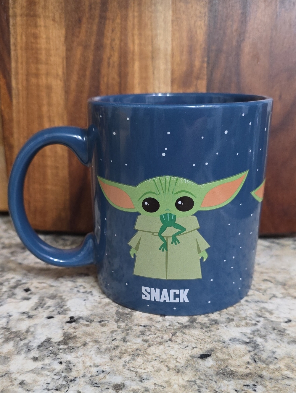 Star Wars - Baby Yoda Snack Blue Ceramic Mug